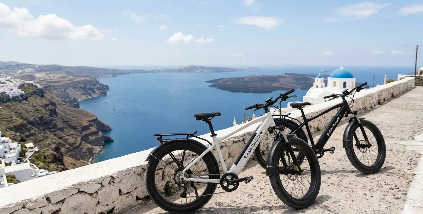 Bicycle Rental Santorini In Fira - Oia Path